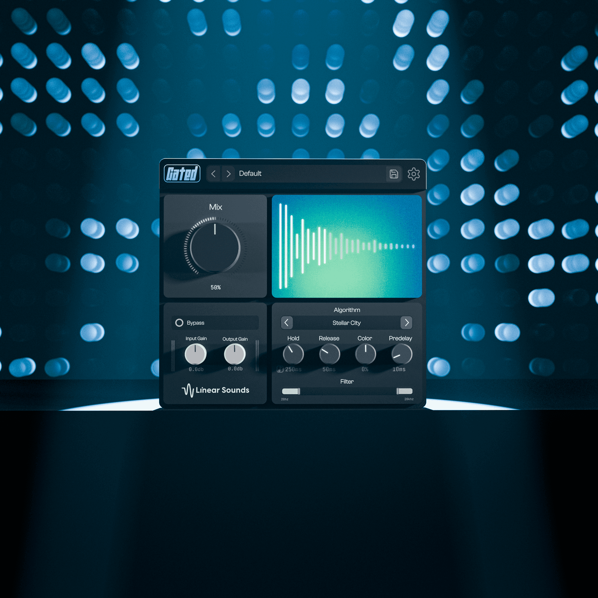 Gated plugin with background