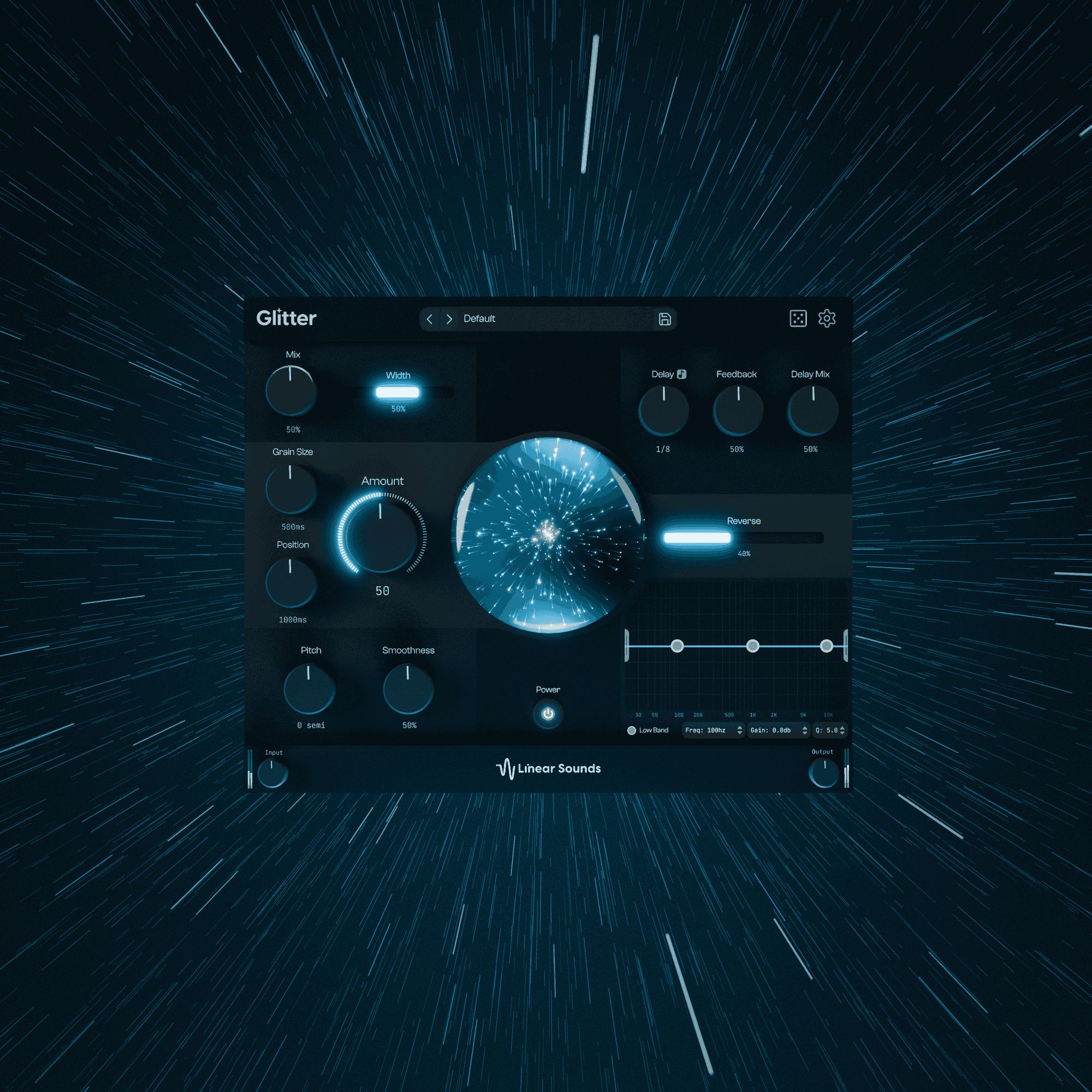Glitter plugin with background